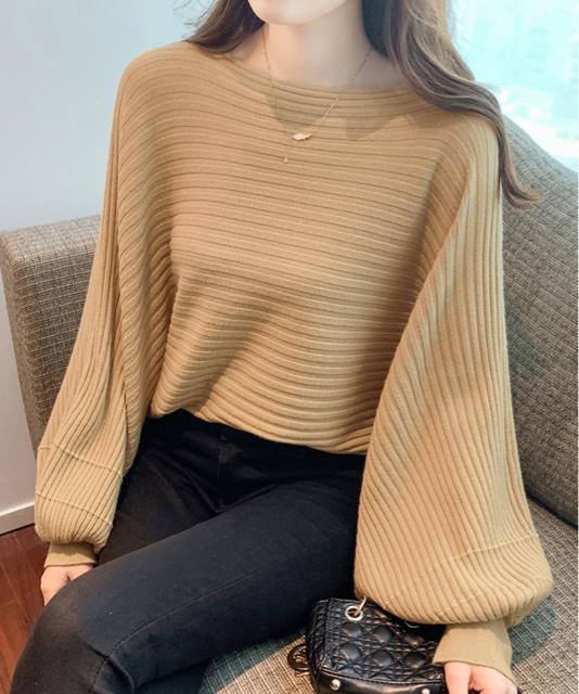 送料無料 新品 ドルマンニット リブニットトップス 秋冬 < 女性ファッション  送料無料 新品 ドルマンニット リブニットトップス 秋冬 < 女性ファッションの