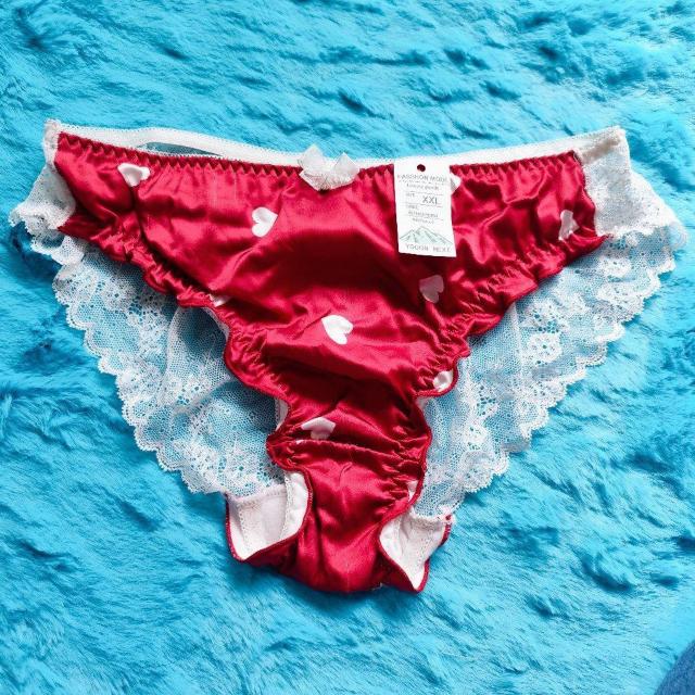 ツルツルサテンでエロカワッ。。。ハート柄&バック総レースパンティー。。。ショーツ。。。ロリ姫ちゃん仕様。。。XXL。。。 < 女性ファッション  ツルツルサテンでエロカワッ。。。ハート柄&バック総レースパンティー。。。ショーツ。。。ロリ姫ちゃん仕様。。。XXL。。。  < 女性ファッションの