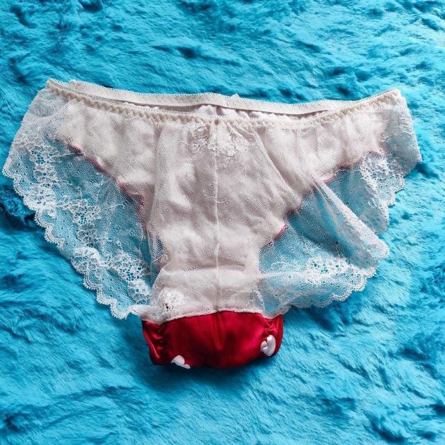 ツルツルサテンでエロカワッ。。。ハート柄&バック総レースパンティー。。。ショーツ。。。ロリ姫ちゃん仕様。。。XXL。。。 < 女性ファッション  ツルツルサテンでエロカワッ。。。ハート柄&バック総レースパンティー。。。ショーツ。。。ロリ姫ちゃん仕様。。。XXL。。。 < 女性ファッションの