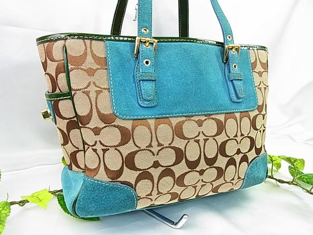 500�~�X�^�����K COACH�R�[�` �V�O�l�`���[�M�������[�X���[���g�[�g�o�b�O �L�����o�X �~ �X�G�[�h �~ �p�e���g���U�[ �� �u�����h�� 