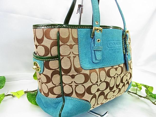 500�~�X�^�����K COACH�R�[�` �V�O�l�`���[�M�������[�X���[���g�[�g�o�b�O �L�����o�X �~ �X�G�[�h �~ �p�e���g���U�[ �� �u�����h�� 