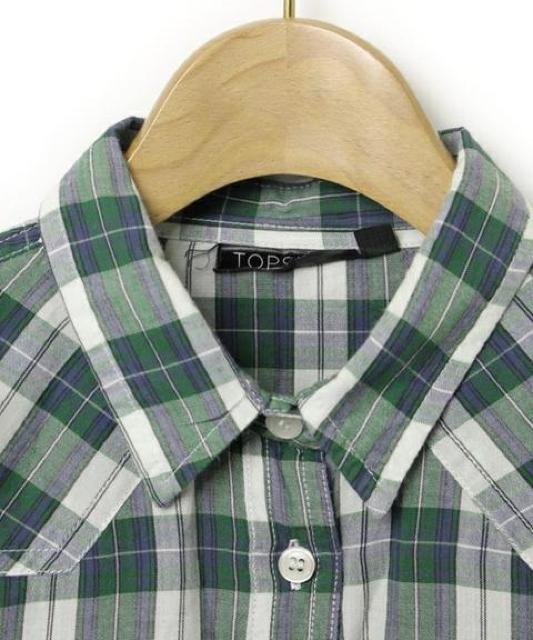 TOP SHOPトップショップ☆チェック柄長袖シャツ < ブランド  TOP SHOPトップショップ☆チェック柄長袖シャツ < ブランドの