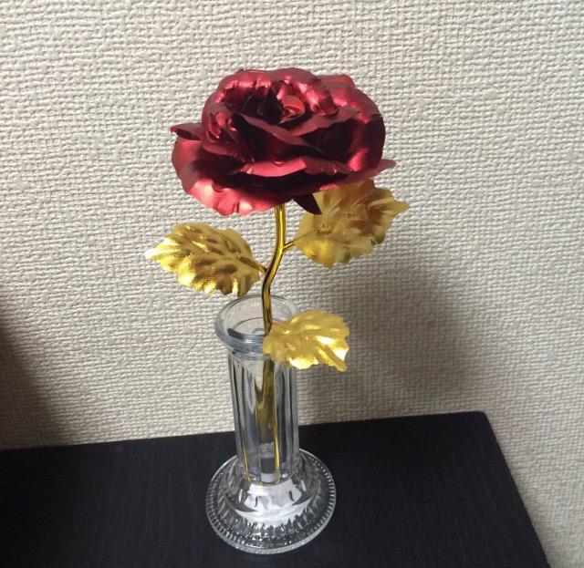 送料込【造花】花瓶付き『(オーロラローズ) シック ローズ (レッド) 薔薇フラワー 』全て新品 < インテリア/ライフ  送料込【造花】花瓶付き『(オーロラローズ) シック ローズ (レッド) 薔薇フラワー 』全て新品 < インテリア/ライフの