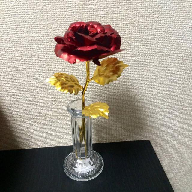 送料込【造花】花瓶付き『(オーロラローズ) シック ローズ (レッド) 薔薇フラワー 』全て新品 < インテリア/ライフ  送料込【造花】花瓶付き『(オーロラローズ) シック ローズ (レッド) 薔薇フラワー 』全て新品 < インテリア/ライフの