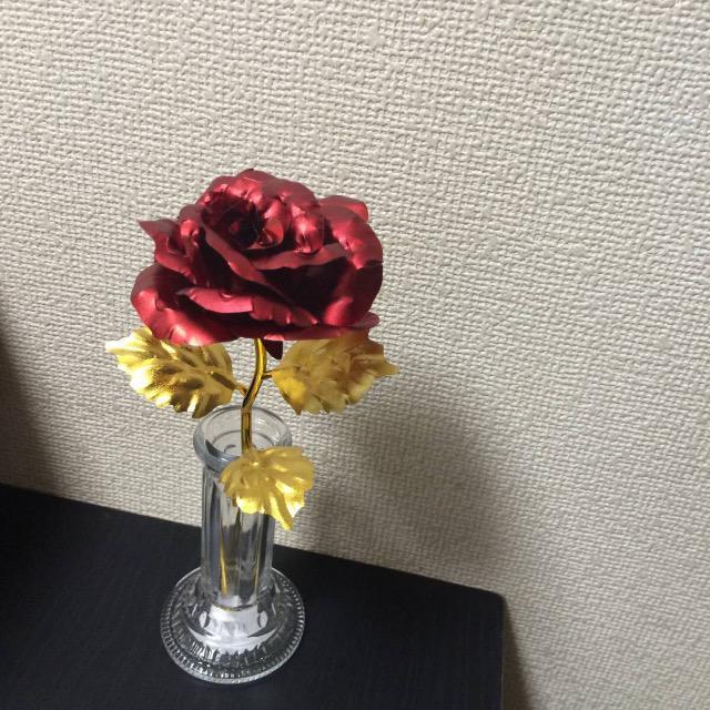 送料込【造花】花瓶付き『(オーロラローズ) シック ローズ (レッド) 薔薇フラワー 』全て新品 < インテリア/ライフ  送料込【造花】花瓶付き『(オーロラローズ) シック ローズ (レッド) 薔薇フラワー 』全て新品 < インテリア/ライフの