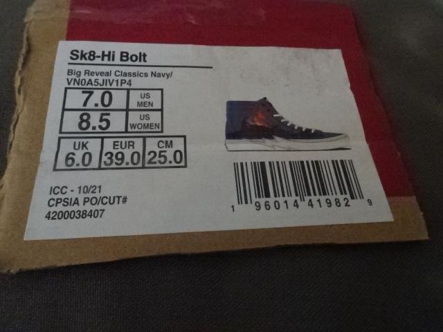 激レア USA限定 バンズ Vans SK8-Hi Bolt 25.0a < ブランド  激レア USA限定 バンズ Vans SK8-Hi Bolt 25.0a < ブランドの