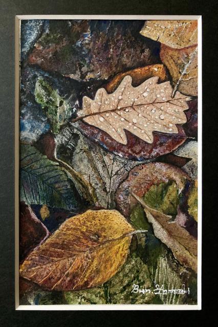 絵画 水彩画 ガッシュ水彩・透明水彩『枯葉(落ち葉)』新品・真作保証 原画 < ホビー 絵画 水彩画 ガッシュ水彩・透明水彩『枯葉(落ち葉)』新品・真作保証 原画 < ホビーの