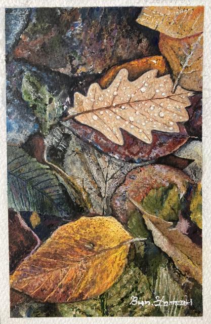 絵画 水彩画 ガッシュ水彩・透明水彩『枯葉(落ち葉)』新品・真作保証 原画 < ホビー 絵画 水彩画 ガッシュ水彩・透明水彩『枯葉(落ち葉)』新品・真作保証 原画 < ホビーの