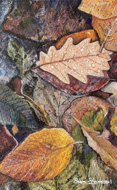 絵画 水彩画 ガッシュ水彩・透明水彩『枯葉(落ち葉)』新品・真作保証 原画 < ホビー 絵画 水彩画 ガッシュ水彩・透明水彩『枯葉(落ち葉)』新品・真作保証 原画 < ホビーの