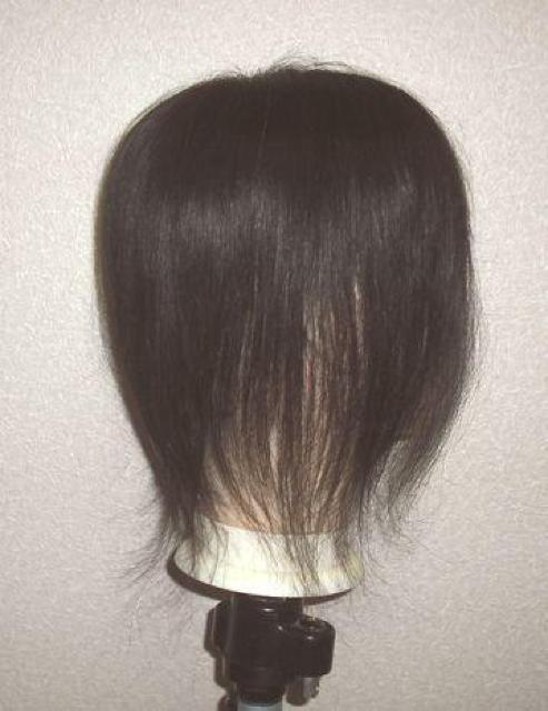 新品 人毛 手植え 部分カバー 大き目サイズ 暗めダークブラウン < 女性ファッション  新品 人毛 手植え 部分カバー 大き目サイズ 暗めダークブラウン < 女性ファッションの