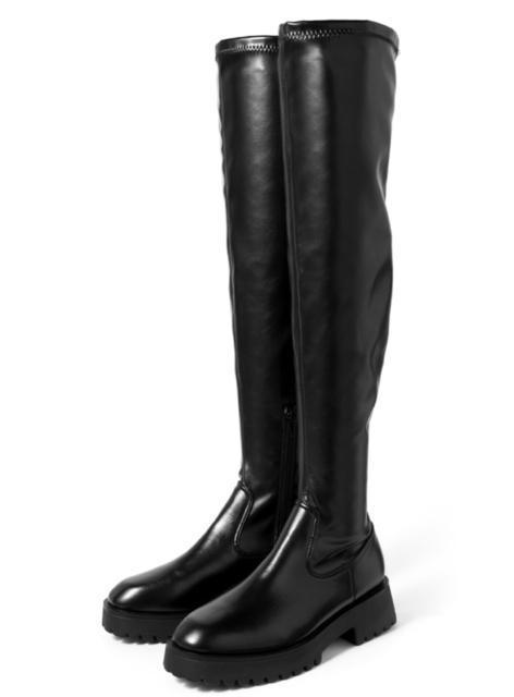 GRL タンクソールストレッチレザーロングブーツ < ブランド  GRL タンクソールストレッチレザーロングブーツ < ブランドの