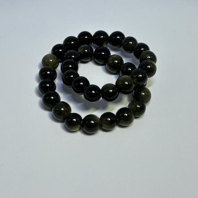 オプシディアン ブレスレット 約6mm玉 内径約16.5〜17cm < 女性アクセサリー/時計 オプシディアン ブレスレット 約6mm玉 内径約16.5〜17cm < 女性アクセサリー/時計の