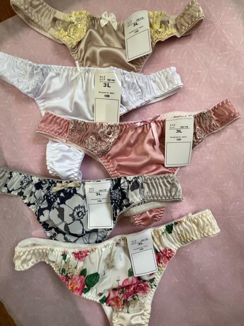 3Lサイズ!5枚セット!光沢ツルツル素材!シフォン使い!高貴品格!色とりどり!エレガント!Tバックショーツ!No.愛 < 女性ファッション  3Lサイズ!5枚セット!光沢ツルツル素材!シフォン使い!高貴品格!色とりどり!エレガント!Tバックショーツ!No.愛  < 女性ファッションの