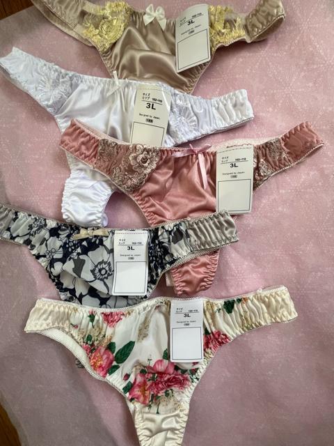 3Lサイズ!5枚セット!光沢ツルツル素材!シフォン使い!高貴品格!色とりどり!エレガント!Tバックショーツ!No.愛 < 女性ファッション  3Lサイズ!5枚セット!光沢ツルツル素材!シフォン使い!高貴品格!色とりどり!エレガント!Tバックショーツ!No.愛 < 女性ファッションの