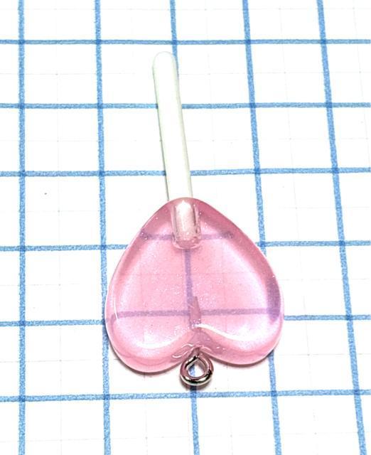 878 淡いハート型ロリポップ 1個 キャンディ 樹脂チャーム アクセサリーパーツ < ペット/手芸/園芸 878 淡いハート型ロリポップ 1個 キャンディ 樹脂チャーム アクセサリーパーツ < ペット/手芸/園芸の
