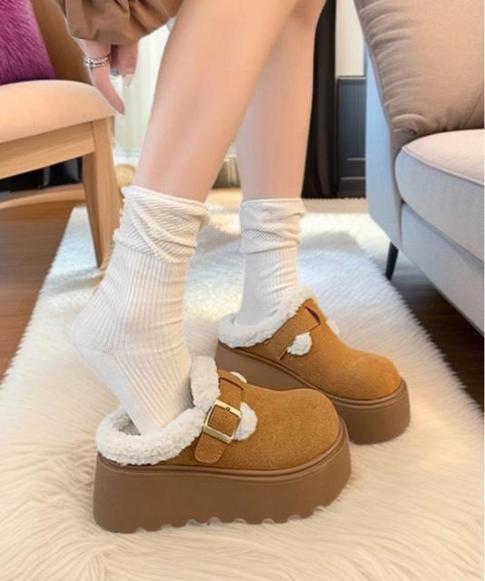 送料無料 新品 ボア厚底モカシンレディースサボサンダル冬 < 女性ファッション 送料無料 新品 ボア厚底モカシンレディースサボサンダル冬 < 女性ファッションの