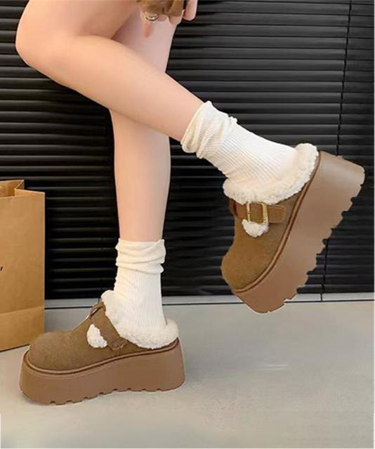 送料無料 新品 ボア厚底モカシンレディースサボサンダル冬 < 女性ファッション 送料無料 新品 ボア厚底モカシンレディースサボサンダル冬 < 女性ファッションの