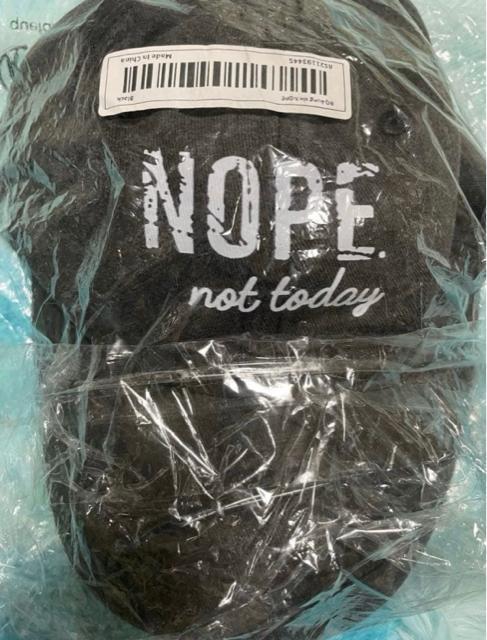 �X�q/�L���b�v�wNOPE not today�����͂�����@���x�@�V�i �� �j���t�@�b�V������ 