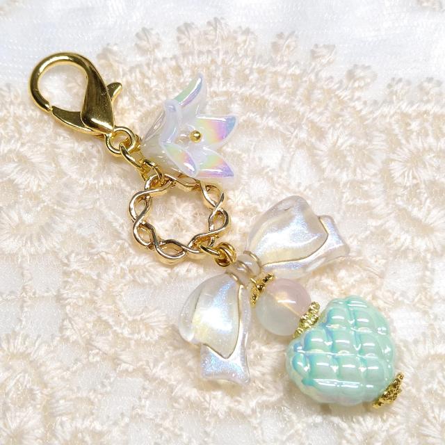 ハンドメイド☆少し大きめカニカン☆ビーズチャーム < 女性ファッション ハンドメイド☆少し大きめカニカン☆ビーズチャーム < 女性ファッションの