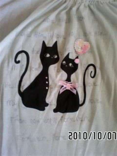 ハート&猫柄バルーンシルエットカットソー < 女性ファッション  ハート&猫柄バルーンシルエットカットソー < 女性ファッションの