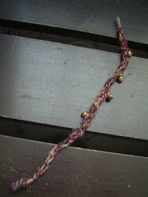 ☆即決☆ヘンプxシルク*すずブレスレット*4 ハンドメイド < 男性アクセサリー/時計  ☆即決☆ヘンプxシルク*すずブレスレット*4 ハンドメイド < 男性アクセサリー/時計の