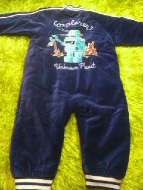 ●MPS●ロボット刺繍カバーオールジャンパー 90 < ブランド ●MPS●ロボット刺繍カバーオールジャンパー 90 < ブランドの