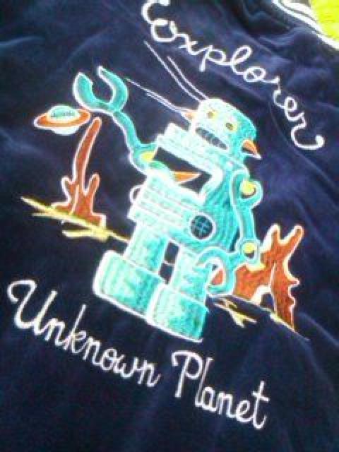 ●MPS●ロボット刺繍カバーオールジャンパー 90 < ブランド ●MPS●ロボット刺繍カバーオールジャンパー 90 < ブランドの