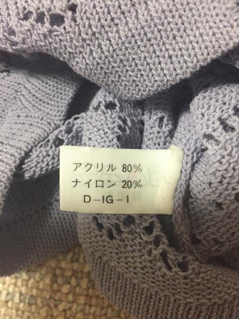 716.かぎ編み七分袖カーディガン☆ラベンダー140センチ < キッズ/ベビー  716.かぎ編み七分袖カーディガン☆ラベンダー140センチ < キッズ/ベビーの