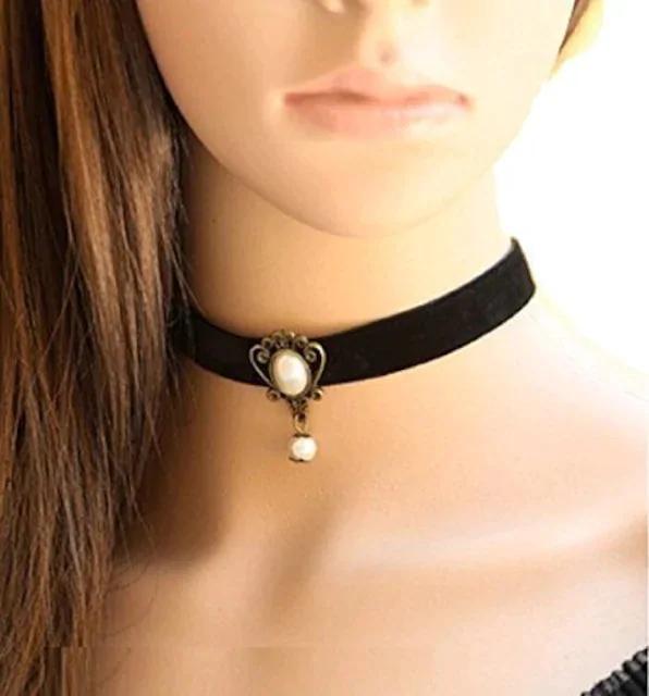 490円赤字セール★◎人気アンティーク調 パール付 チョーカー < 女性アクセサリー/時計  490円赤字セール★◎人気アンティーク調 パール付 チョーカー  < 女性アクセサリー/時計の