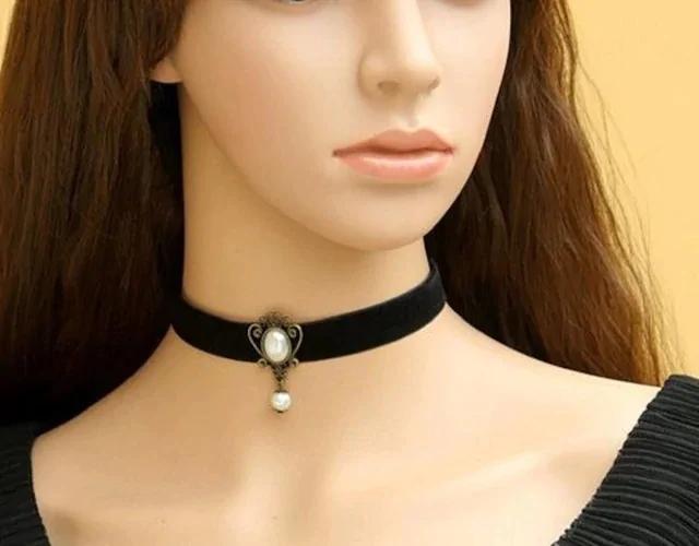 490円赤字セール★◎人気アンティーク調 パール付 チョーカー < 女性アクセサリー/時計  490円赤字セール★◎人気アンティーク調 パール付 チョーカー < 女性アクセサリー/時計の