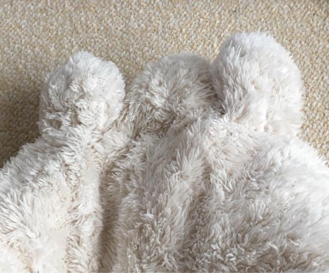 黒猫キャラワッペン&クマ耳シャギーボアパーカープルオーバー白 < 女性ファッション 黒猫キャラワッペン&クマ耳シャギーボアパーカープルオーバー白 < 女性ファッションの