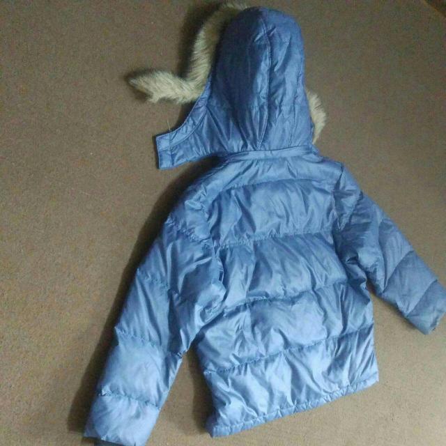 150 UNIQLO ブルー フェザー入りダウンコート < ブランド  150 UNIQLO ブルー フェザー入りダウンコート < ブランドの