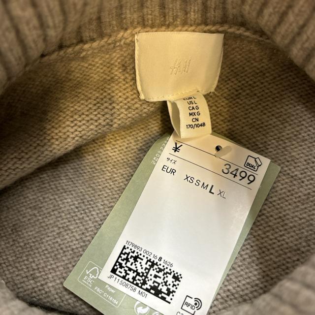 即決 新品 タグ付き H&M タートルネック ニット セーター Lサイズ < ブランド  即決 新品 タグ付き H&M タートルネック ニット セーター Lサイズ < ブランドの