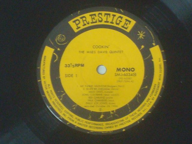 クッキン(COOKIN`) / ザ・マイルス・デイビス・クインテット(THE MILES DAVIS QUINTET) 帯無LP < CD/DVD/ビデオ  クッキン(COOKIN`) / ザ・マイルス・デイビス・クインテット(THE MILES DAVIS QUINTET) 帯無LP < CD/DVD/ビデオの