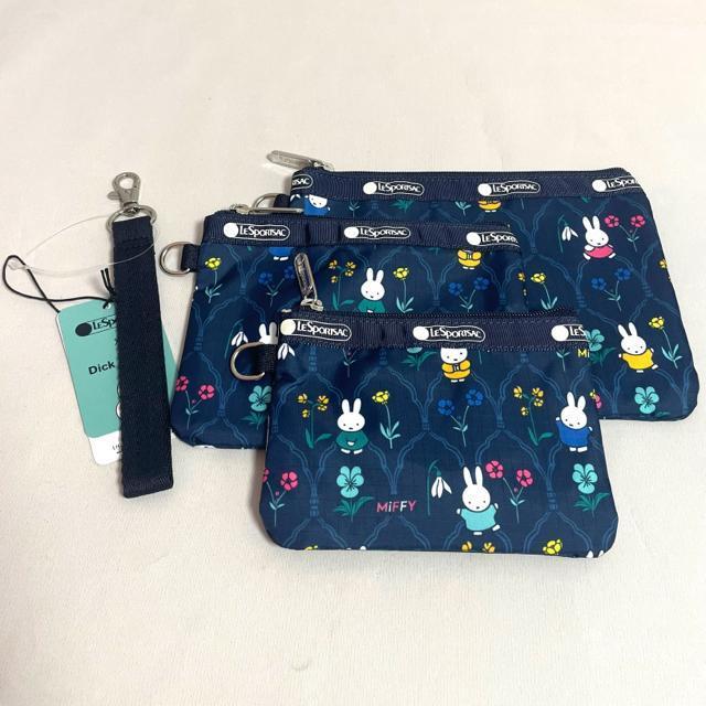 ★新品★LeSportsac レスポートサック ミッフィー ガーデンフローラル 3連ポーチ コスメポーチ 3455 セット送料無料 < 女性ファッション  ★新品★LeSportsac レスポートサック ミッフィー ガーデンフローラル 3連ポーチ コスメポーチ 3455 セット送料無料 < 女性ファッションの
