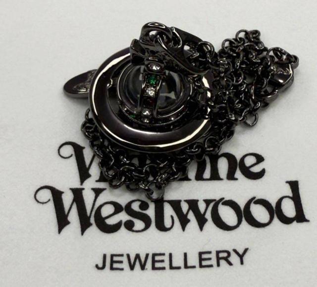 Vivienne Westwood タイニーオーブ ネックレス ブラック クリア < ブランド  Vivienne Westwood タイニーオーブ ネックレス ブラック クリア < ブランドの
