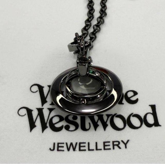 Vivienne Westwood タイニーオーブ ネックレス ブラック クリア < ブランド  Vivienne Westwood タイニーオーブ ネックレス ブラック クリア < ブランドの