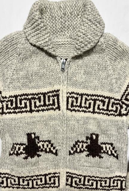 Swan カナダ製 ウール 毛 カウチン セーター 太毛糸 ニット ジャケット アメカジ ワーク ミリタリー 冬 アウター 古着 < 男性ファッション Swan カナダ製 ウール 毛 カウチン セーター 太毛糸 ニット ジャケット アメカジ ワーク ミリタリー 冬 アウター 古着 < 男性ファッションの