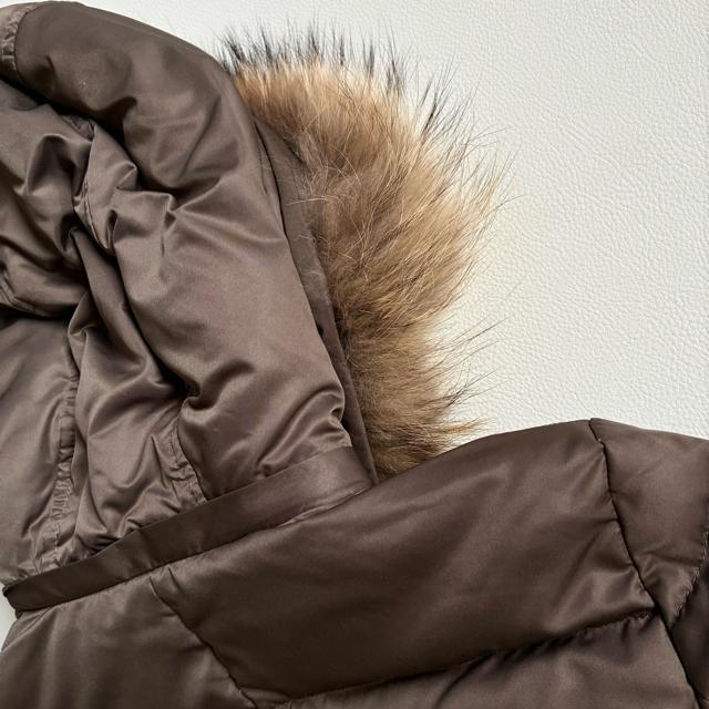 ◆美品◆ミッシェルクラン◆ラクーンファー◆ショートダウンジャケット◆ブラウン◆M < ブランド ◆美品◆ミッシェルクラン◆ラクーンファー◆ショートダウンジャケット◆ブラウン◆M < ブランドの