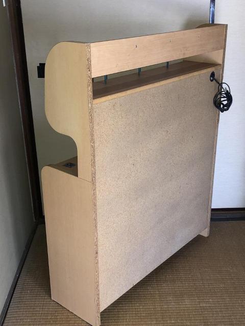 学習机付属ハイタイプ デスクシェルフ コンセント付き 小物置 本棚 < インテリア/ライフ 学習机付属ハイタイプ デスクシェルフ コンセント付き 小物置 本棚 < インテリア/ライフの