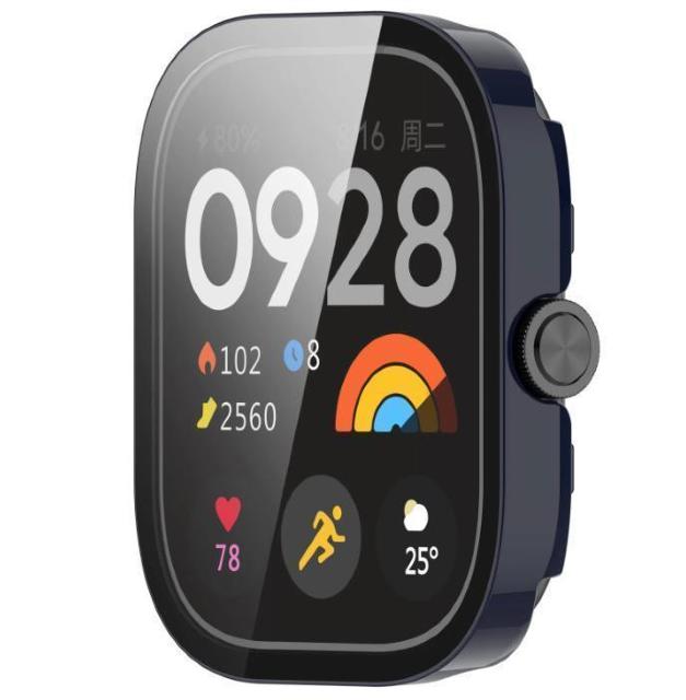 Xiaomi Redmi Watch 4 �K���X �ی� �P�[�X �l�C�r�[ �J�o�[ �t�B���� ���� �ی� �n�[�h�P�[�X �V���I�~ �� �Ɠd/AV�� 