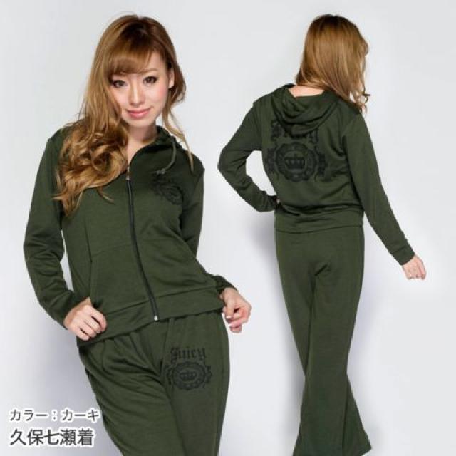 人気☆クラウンロゴ☆スエット上下カーキM < 女性ファッション  人気☆クラウンロゴ☆スエット上下カーキM < 女性ファッションの