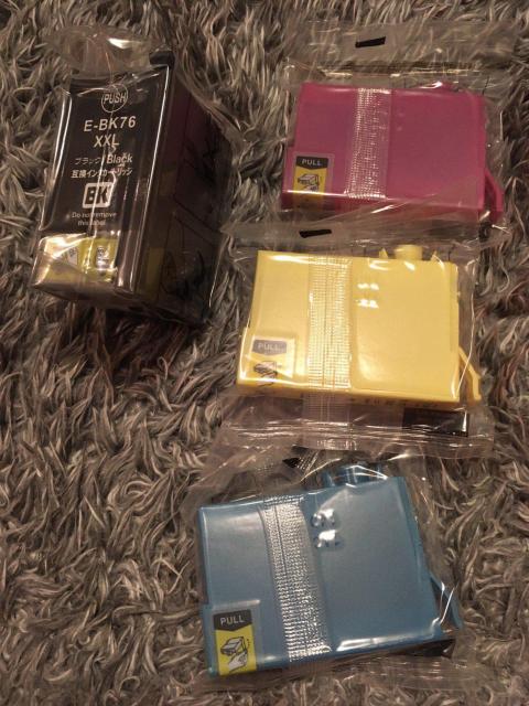 エプソン EPSON IC4CL76+ICBK76 互換インク 4色 < PC本体/周辺機器  エプソン EPSON IC4CL76+ICBK76 互換インク 4色 < PC本体/周辺機器の