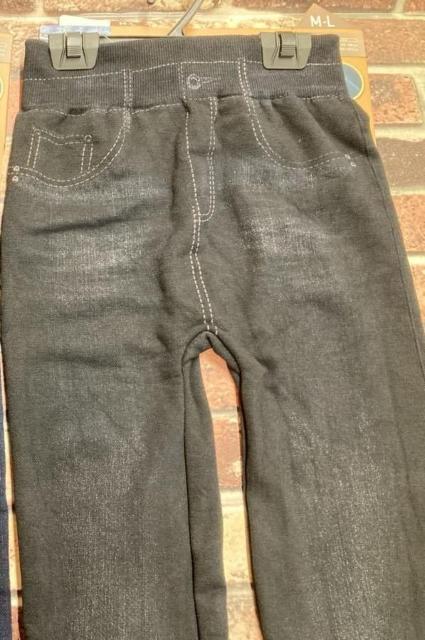 暖かふんわり、伸縮性抜群!柔らか裏パイル!お洒落なデニムプリントレギンス < 女性ファッション  暖かふんわり、伸縮性抜群!柔らか裏パイル!お洒落なデニムプリントレギンス < 女性ファッションの