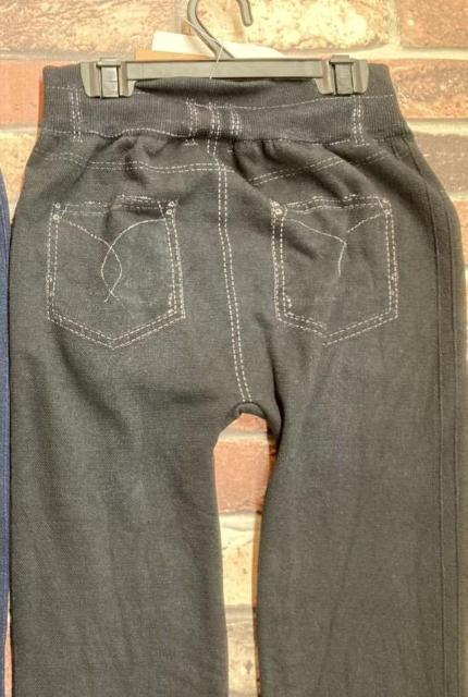 暖かふんわり、伸縮性抜群!柔らか裏パイル!お洒落なデニムプリントレギンス < 女性ファッション  暖かふんわり、伸縮性抜群!柔らか裏パイル!お洒落なデニムプリントレギンス < 女性ファッションの