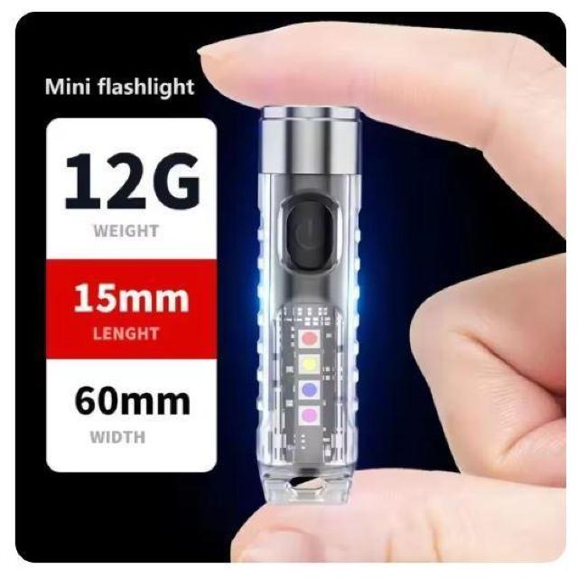 ハンディライト ミニ 懐中電灯 USB-C充電式 キーホルダーライト led 超小型 軍用 強力 防水 フラッシュライト 90 < 家電/AV  ハンディライト ミニ 懐中電灯 USB-C充電式 キーホルダーライト led 超小型 軍用 強力 防水 フラッシュライト 90  < 家電/AVの