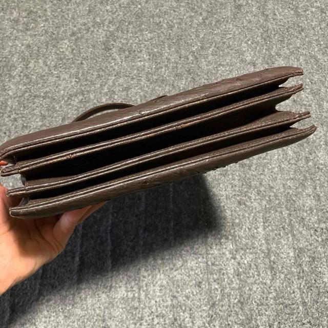 【アンティーク】 オーストリッチ 型押し / がま口 ハンドバッグ < 女性ファッション  【アンティーク】 オーストリッチ 型押し / がま口 ハンドバッグ < 女性ファッションの