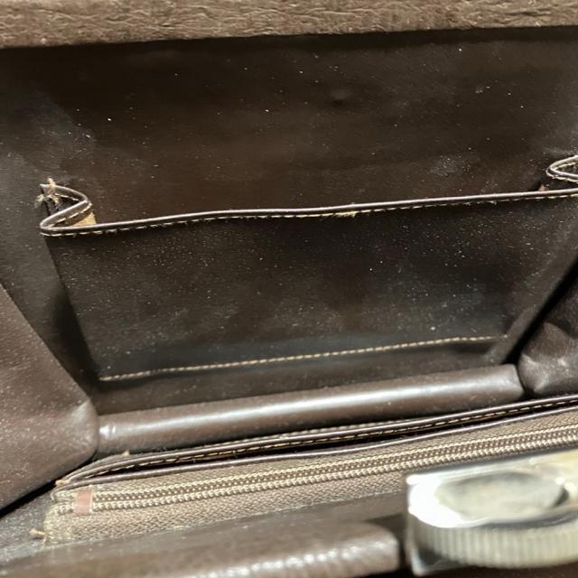 【アンティーク】 オーストリッチ 型押し / がま口 ハンドバッグ < 女性ファッション  【アンティーク】 オーストリッチ 型押し / がま口 ハンドバッグ < 女性ファッションの