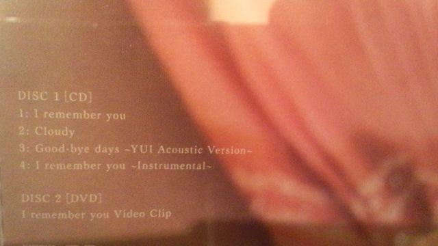 !A!YUI/I remember you/CD+DVDi!  ^gObY 