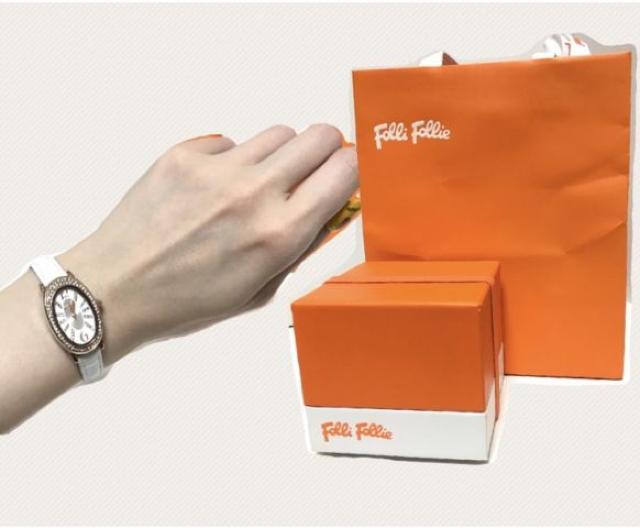 フォリフォリFolliFolli◎ピンクゴールド白ベルト腕時計◎新品 < ブランド フォリフォリFolliFolli◎ピンクゴールド白ベルト腕時計◎新品 < ブランドの